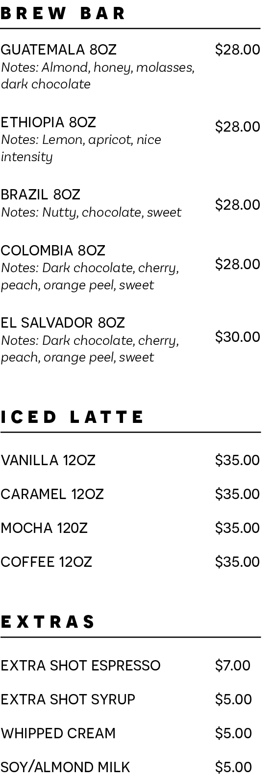 Brew Bar & Served Cold